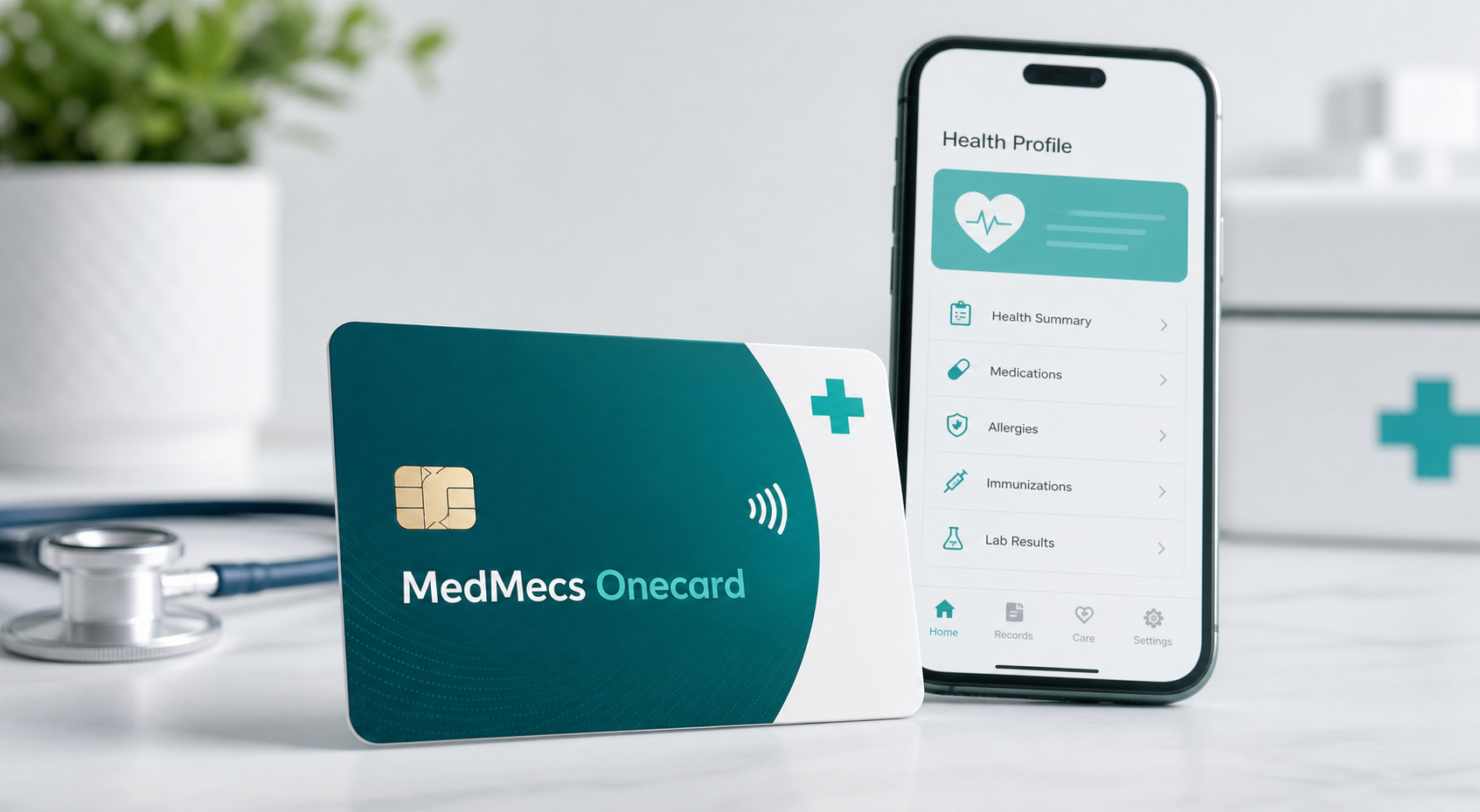 MedMecs Onecard smart health card product preview